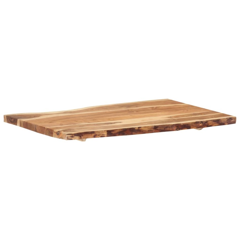 Superficie de mesa de madera maciza de acacia 100x(50-60)x3,8