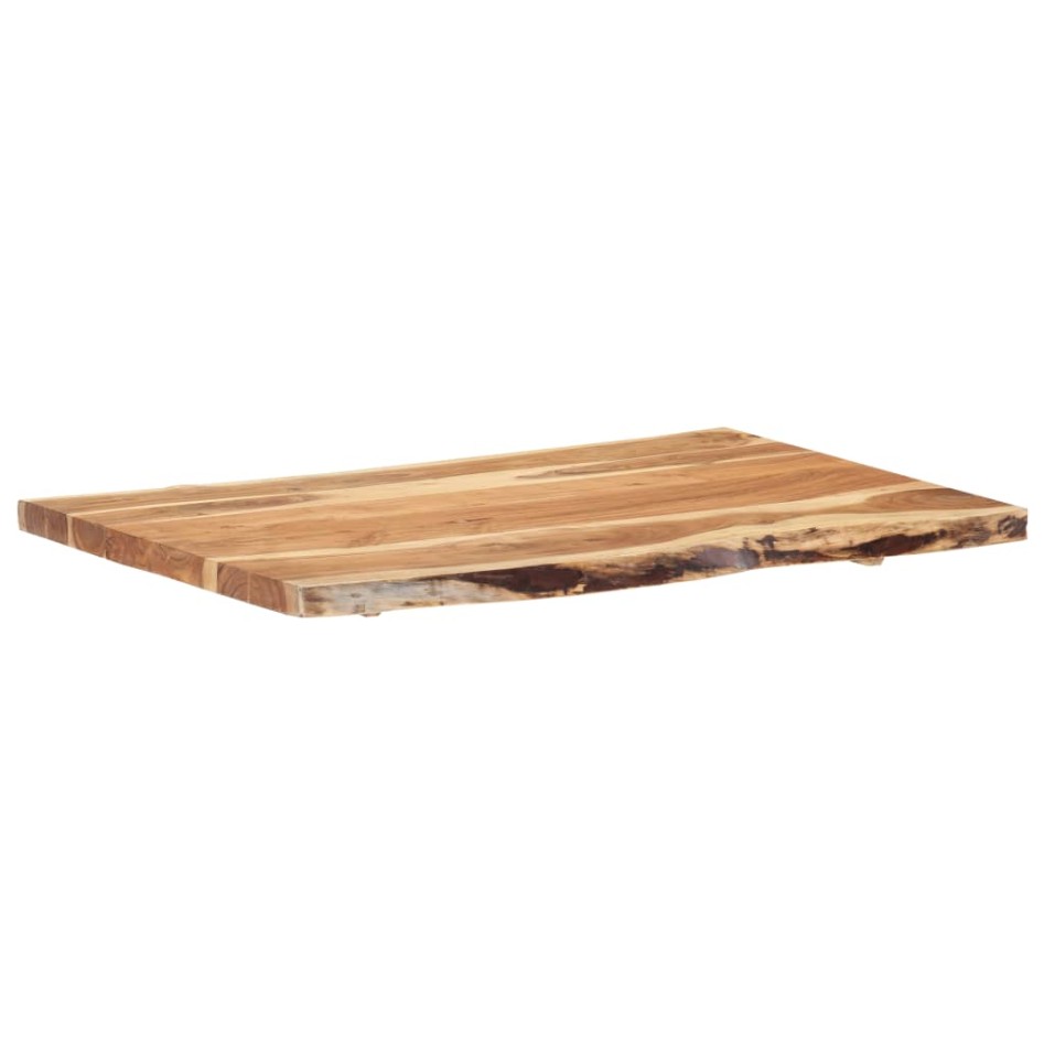 Superficie de mesa de madera maciza de acacia 100x(50-60)x3,8