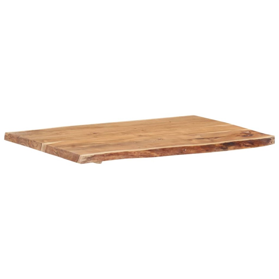 Superficie de mesa de madera maciza de acacia 100x(50-60)x3,8