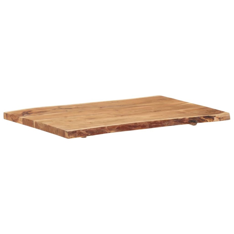 Superficie de mesa de madera maciza de acacia 100x(50-60)x3,8