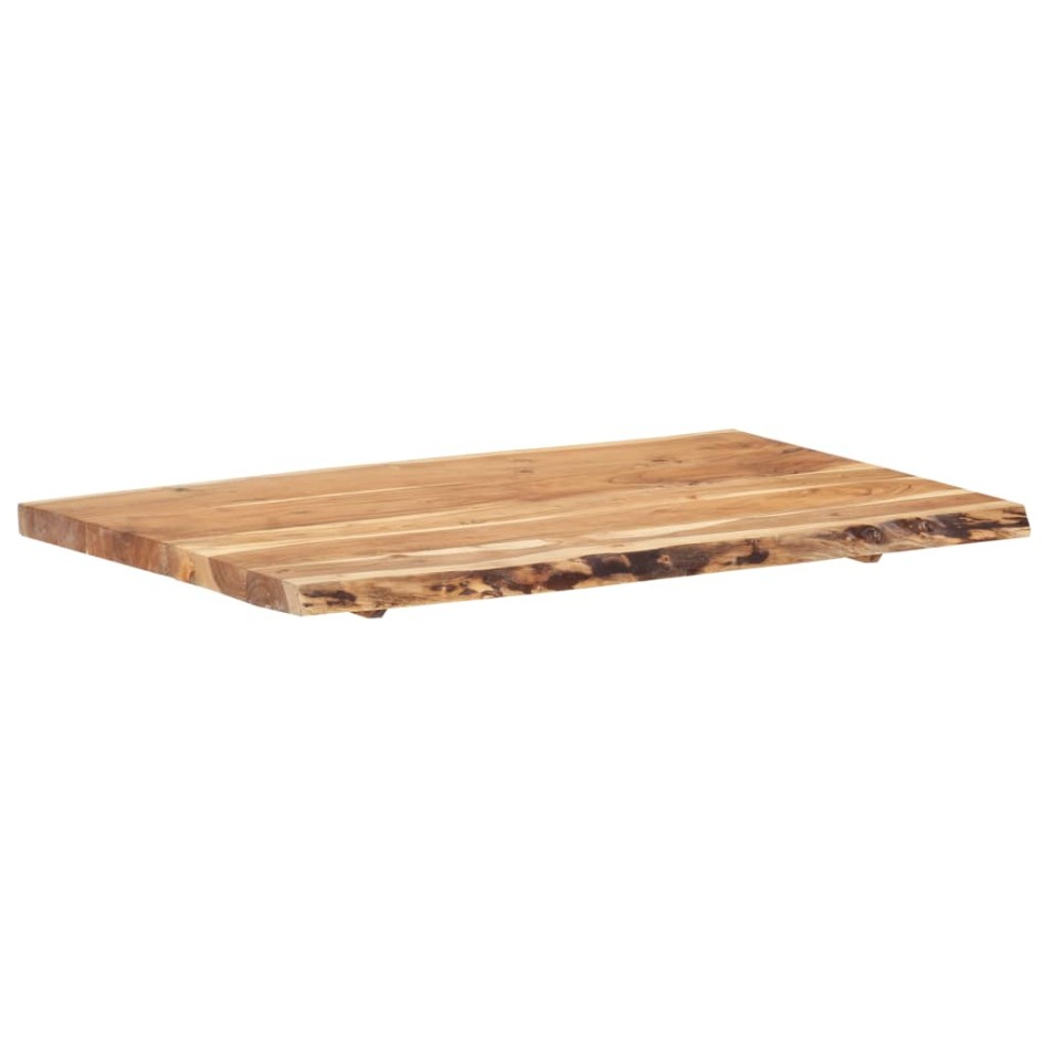 Superficie de mesa de madera maciza de acacia 100x(50-60)x3,8