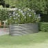 Jardinera de acero recubrimiento en polvo plateado 224x80x68