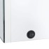 Mueble de baño con espejo LED blanco brillante 89x14x62