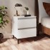 Mesitas de noche 2 uds madera contrachapada blanco 40x35x50