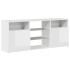 Mueble de TV con luces LED blanco brillante 120x30x50