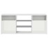 Mueble de TV con luces LED blanco brillante 120x30x50