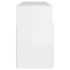 Mueble de TV con luces LED blanco brillante 120x30x50