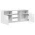 Mueble de TV con luces LED blanco brillante 120x30x50