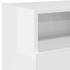 Mueble de TV con luces LED blanco brillante 120x30x50