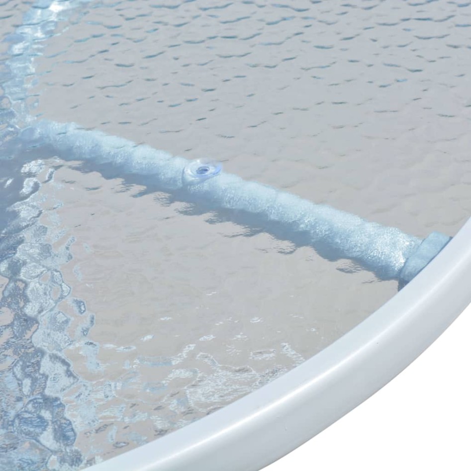 Mesa y sillas bistró de jardín 3 piezas acero