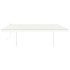 Toldo manual retráctil con luz LED crema 5x3,5