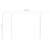Toldo manual retráctil con luz LED crema 5x3,5