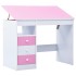 Escritorio infantil de dibujo inclinable rosa y