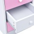 Escritorio infantil de dibujo inclinable rosa y