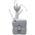Set de lavabo con pedestal e inodoro portátil para camping