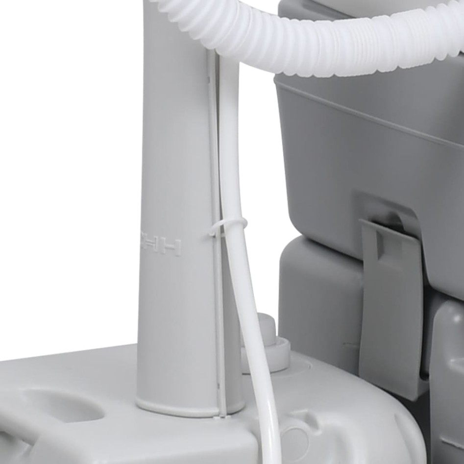 Set de lavabo con pedestal e inodoro portátil para camping