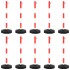 Juego de barrera con postes y cadena plástico 10