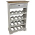 Botellero de madera maciza de caoba 55x23x85