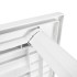 Mesa de jardín de plástico blanca 126x76x72