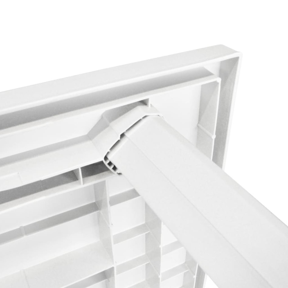 Mesa de jardín de plástico blanca 126x76x72