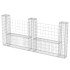 Cesta en forma de U muro de gaviones galvanizado 240x20x100