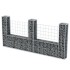Cesta en forma de U muro de gaviones galvanizado 240x20x100