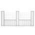 Cesta en forma de U muro de gaviones galvanizado 240x20x100