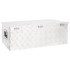Caja de almacenaje de aluminio plateado 90x47x33,5