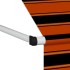 Toldo manual retráctil naranja y marrón 350