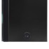 Armario de baño con espejo LED negro brillante 62x14x60