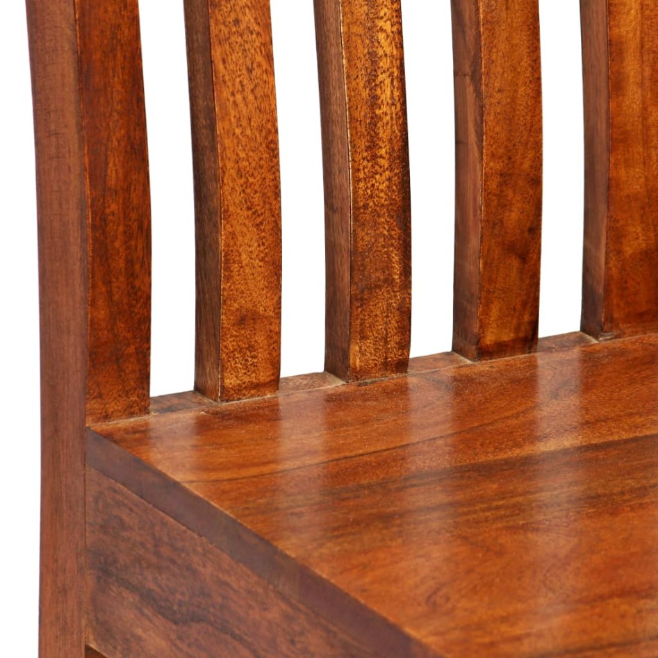 Sillas de comedor modernas 2 uds madera maciza acabado
