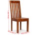 Sillas de comedor modernas 2 uds madera maciza acabado
