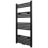 Radiador toallero de baño recto negro 500 x 1160