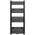 Radiador toallero de baño recto negro 500 x 1160