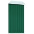 Casetilla para leña acero galvanizado verde 330x84x152