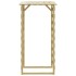 Pérgola con techo madera de pino impregnada 100x90x200
