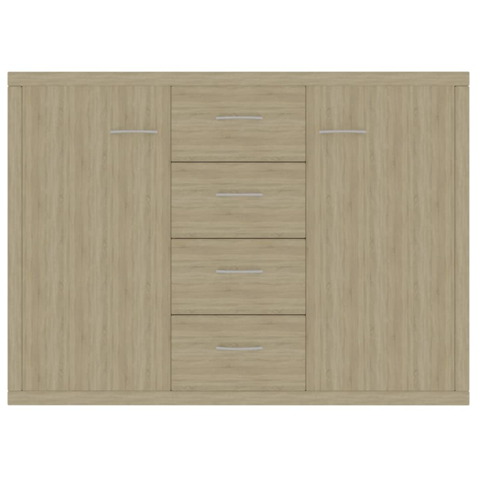 Aparador de madera contrachapada color roble Sonoma 60x30x70
