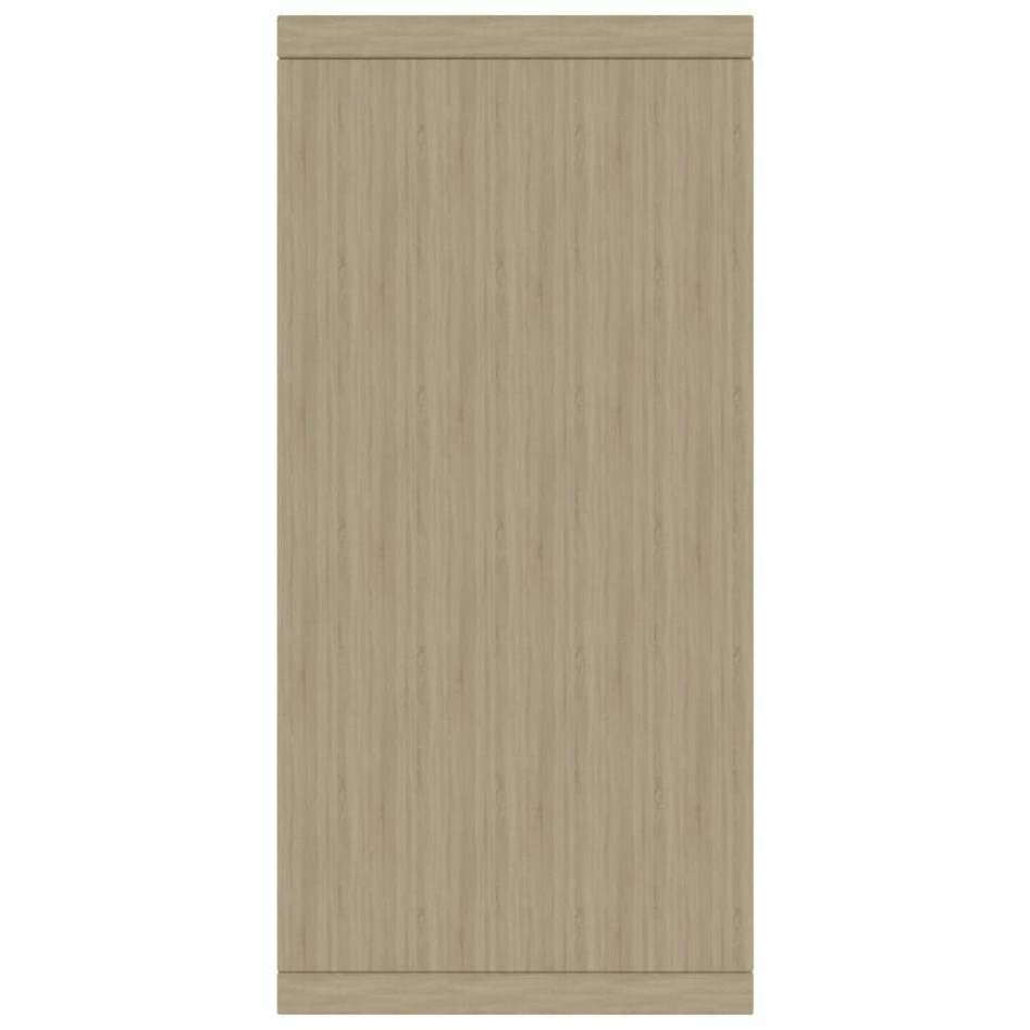 Aparador de madera contrachapada color roble Sonoma 60x30x70