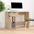 Escritorio madera contrachapada color roble Sonoma 100x50x75