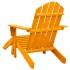 Silla jardín Adirondack con otomana madera maciza abeto