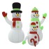 Familia de muñecos de nieve inflables con LED 360