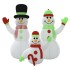Familia de muñecos de nieve inflables con LED 360