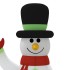 Familia de muñecos de nieve inflables con LED 360
