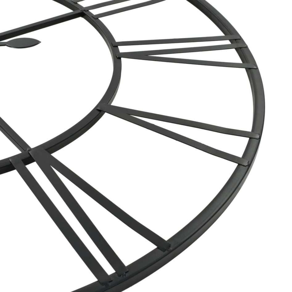 Reloj de pared vintage movimiento cuarzo metal 80 cm