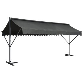 Toldo de pie independiente gris antracita 500x300