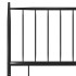 Estructura de cama sin colchón metal negro 90x200