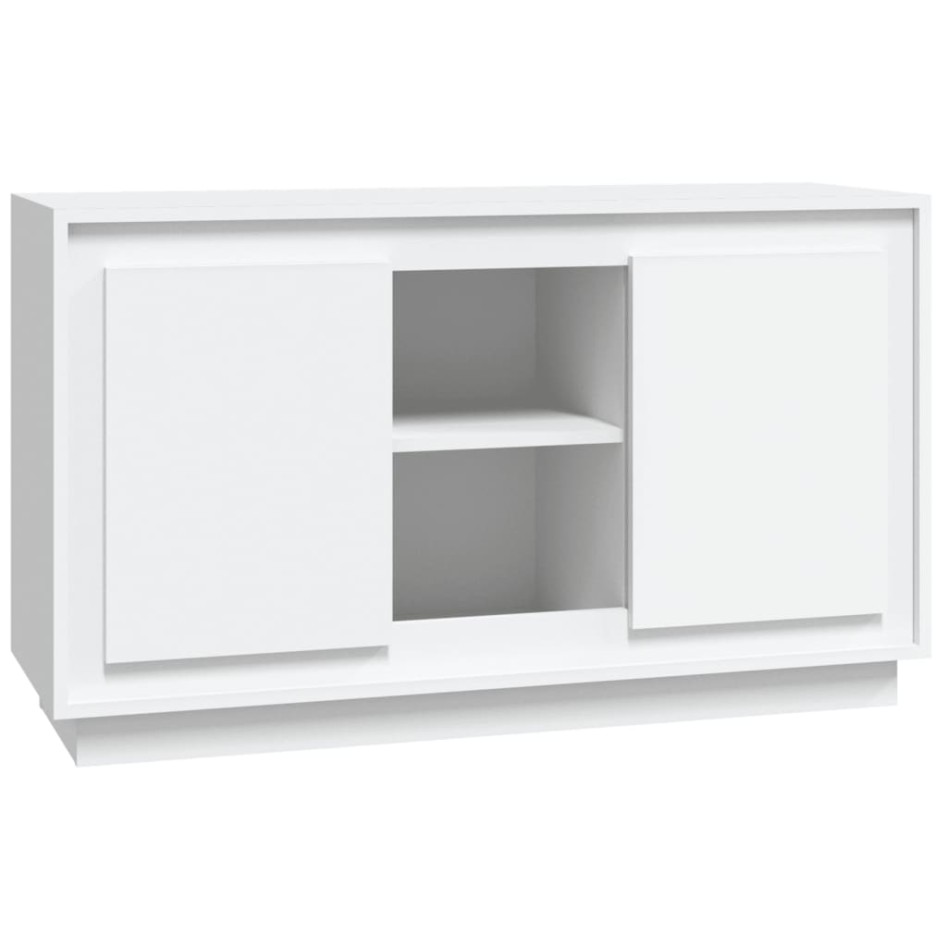 Aparador de madera contrachapada blanco 102x35x60