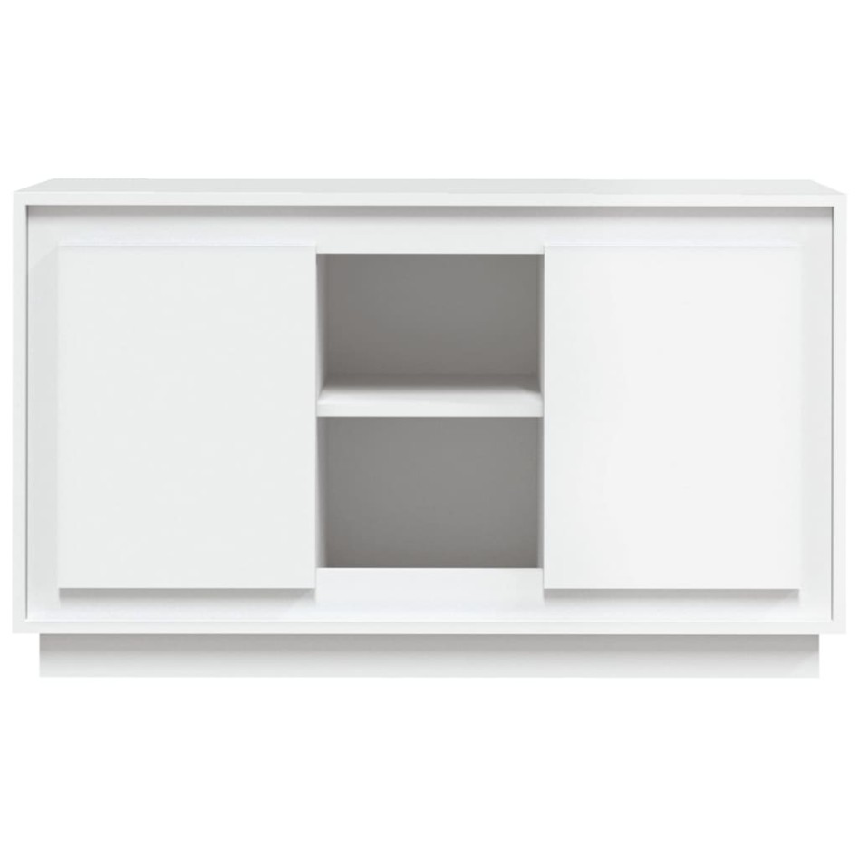 Aparador de madera contrachapada blanco 102x35x60