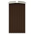 Caseta jardín para leña acero galvanizado marrón 172x91x154