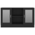 Vitrina de madera contrachapada negro 120x30,5x70